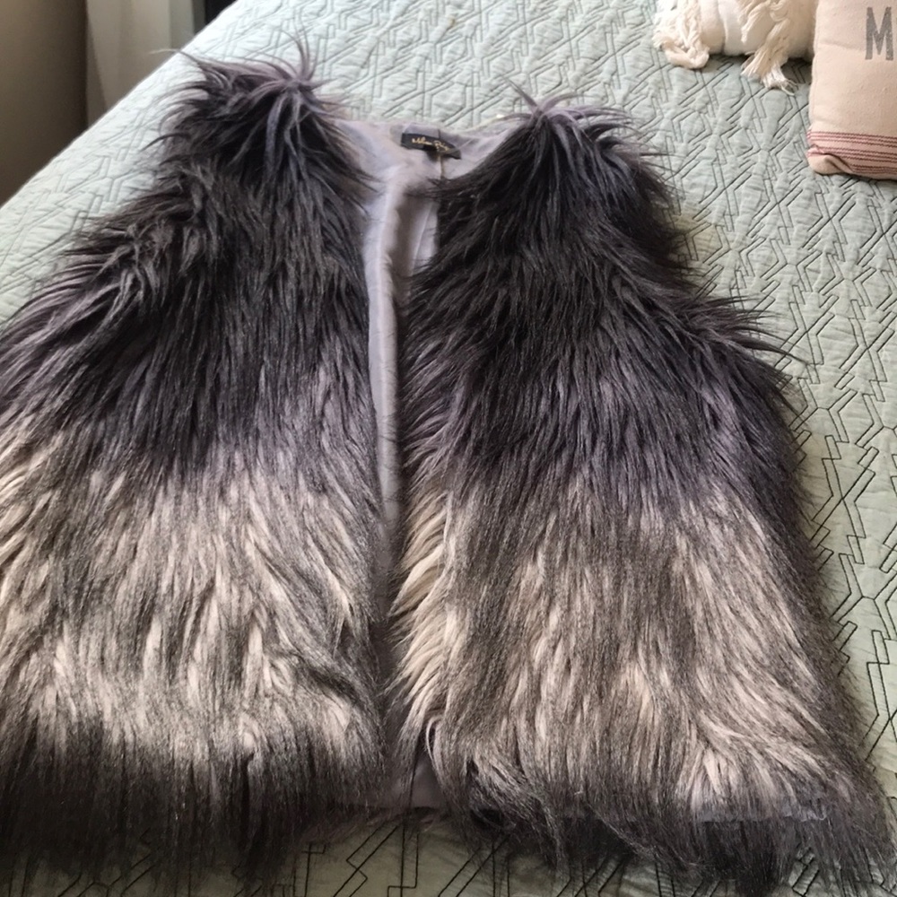 Faux fur vest